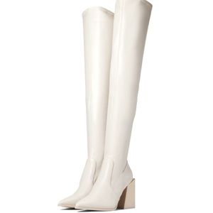 STEVE MADDEN OVER THE KNEE BOOTS W CHUNKY HEEL